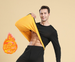 Completo intimo termico per uomo e donna, autunno e inverno, foderato in pile, seta, girocollo, mutandoni lunghi, termoisolante_voghion.com