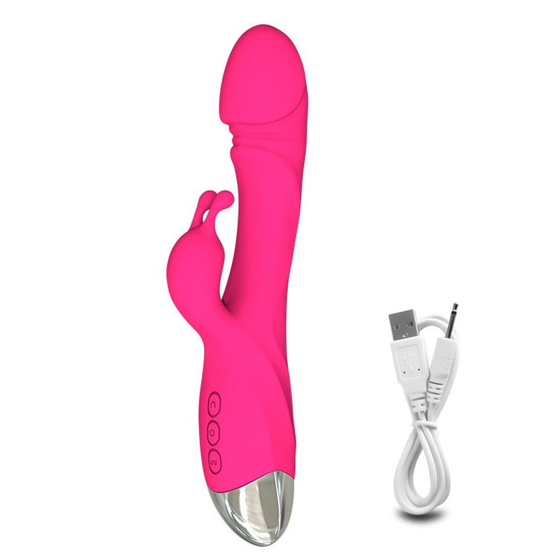 Rabbit Vibrator for Women Powerful G Spot Female Clitoris Stimulator  Nipple Massage Dildo Silent Adults Sex Toy_voghion.com