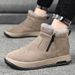 Men's Outdoor High-top Casual Men's Cotton Shoes Are Popular, Winter New Snow Boots Men's Shoes 2025 Fashion Men's Shoes_voghion.com