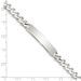 Sterling Silver 8inch Polished Engraveable Curb Link ID Bracelet_voghion.com