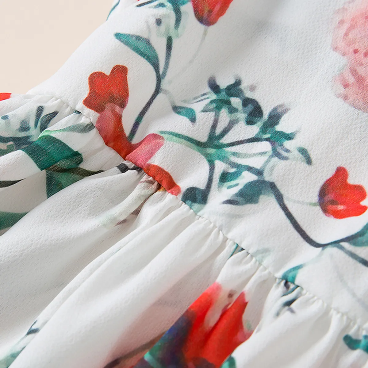 Robe mère-fille à bretelles, motif floral, pour enfant, commerce extérieur, européenne et américaine, YY0009_voghion.com