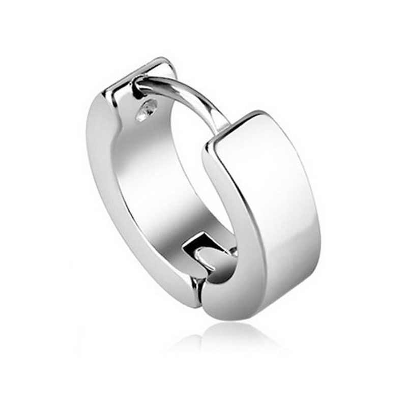 Orecchini a cerchio classici versatili e basici per uomo e donna, clip per orecchie non forate in acciaio inossidabile, resistenti allo sbiadimento_voghion.com