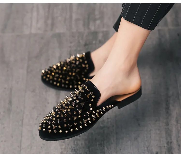 Sommer neue stil halb slip männer schuhe ein fuß freizeit große größe 47 halb slip trend Koreanischen stil mode Britischen faul schuhe_voghion.com