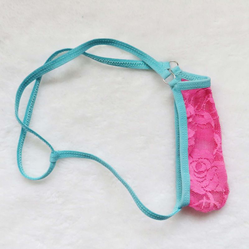 Intimo intimo sexy Pamas pizzo trasparente mutandine a forma di T perizoma da uomo mini costume da bagno costume da bagno_voghion.com