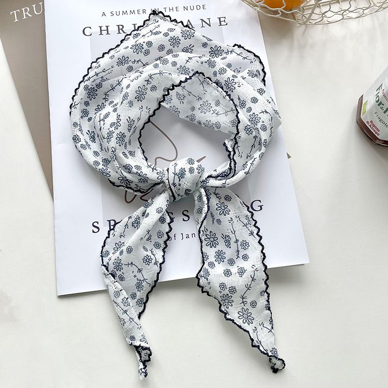 New Cotton Linen Paisley Triangle For Women Spring Summer Versatile Neck Protection Thin Elegant Small Silk Scarf_voghion.com