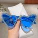 Jelly Colored Peach Heart Heart-shaped Diamond Studded Fashion Sunglasses, Internet Famous, Same Style Street_voghion.com