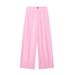 Women's 2024 Summer New Air Style Vertical Fold Pants_voghion.com