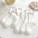Weiße Socken für Damen, süße JK-Socken im japanischen Stil, Lolita-Spitzensocken, trendige Sommer-Mittelschlauchsocken, College-Socken für Damen_voghion.com