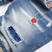 New Summer Distressed Painted Men's Five-Point Denim Shorts Trendy Slim Straight Pants_voghion.com