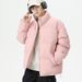 Clothing 2024 Winter New Stand Collar Men's Loose Thickened Warm Trendy Puffer Jacket Cotton Coat_voghion.com