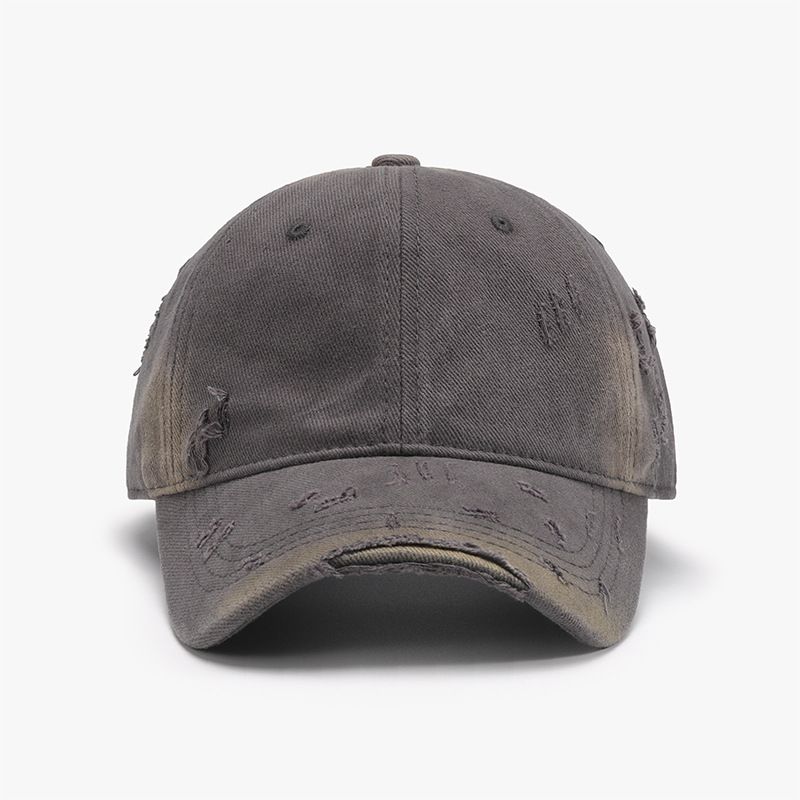 Czapki baseballowe męskie i damskie Klein Blue Spring and Autumn Washed Soft Top Ripped Outdoor Breathable Curved Eaves_voghion.com