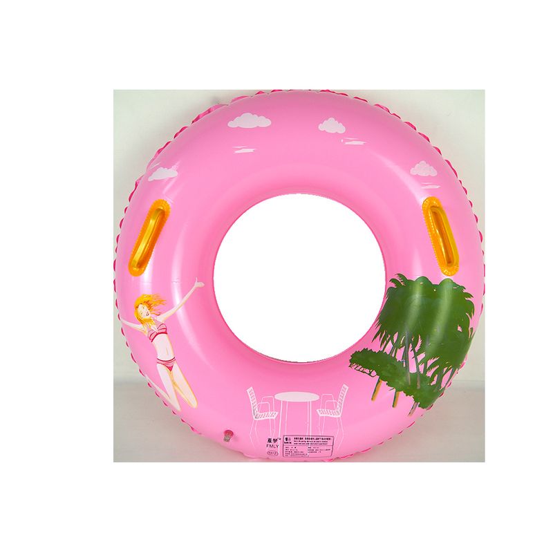 Baby PVC Inflatable Swim Ring With Handles - Colorful Arm Float For Infants & Toddlers (Safe Double Air Chambers Non-Slip Grip 100% Phthalate-Free)​​_voghion.com