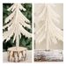 Christmas Mini Tree Ornaments European Creative White Desktop Tree Decorations_voghion.com