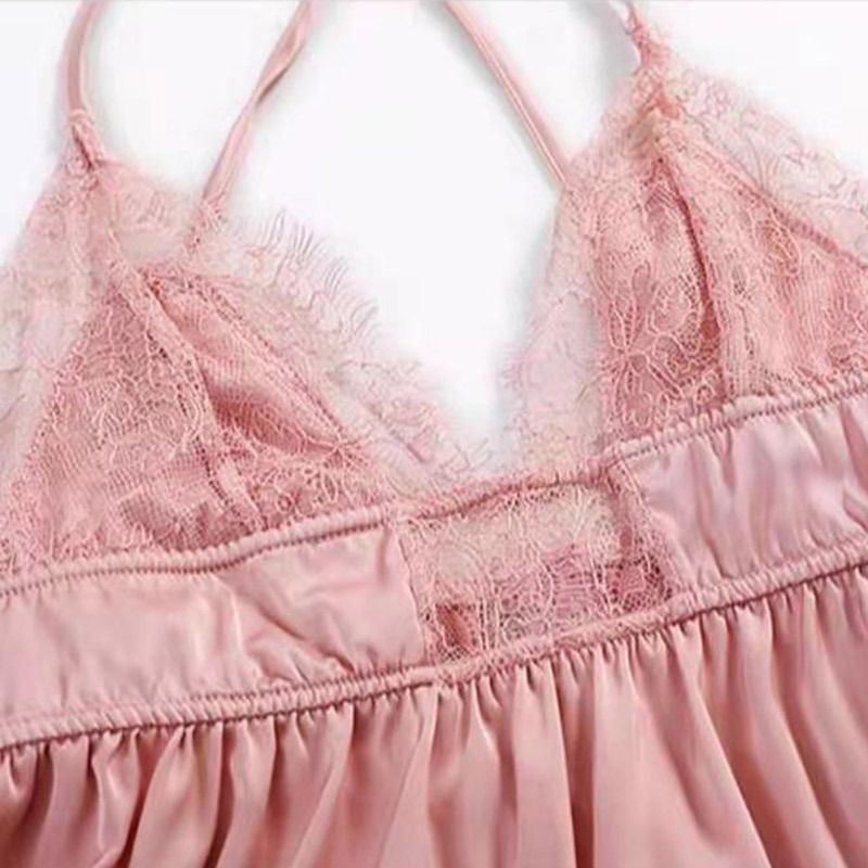 Unterwäsche Spitze leibchen pyjamas set einzel rock anti-seide set_voghion.com