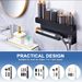 No-Drill Curling Iron Storage Multi-Functional Styling Tool Wall-Mounted Hair Dryer Holder Integrated Rack_voghion.com