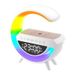 Wireless Charging Bluetooth Speaker USB Card Slot Lighting Atmosphere Light Alarm Clock Multifunctional Stereo Sound_voghion.com