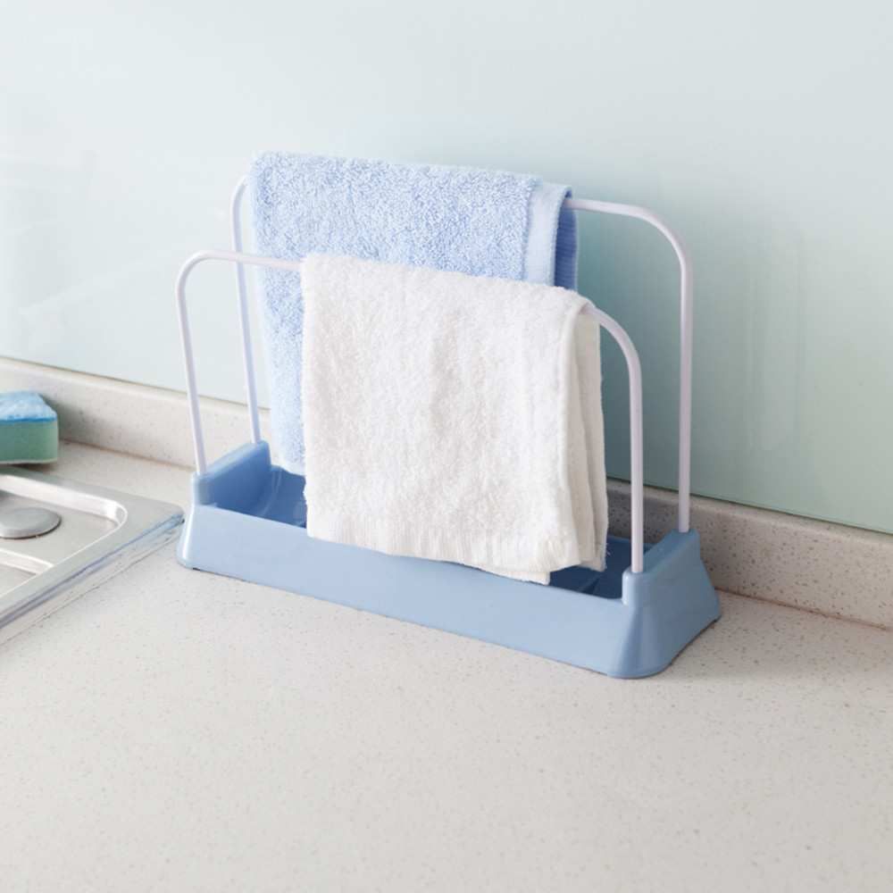 2-teiliges Topfgestell, Küchenablage mit Deckel, Abtropffläche und Geschirrablage, Küchenutensilienhalter_voghion.com