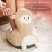 Aquecedor de pés de desenho animado de alpaca, carregamento e aquecimento de pés, bolsa de água quente para inverno, cama, capa para pés de dormir, dupla finalidade_voghion.com