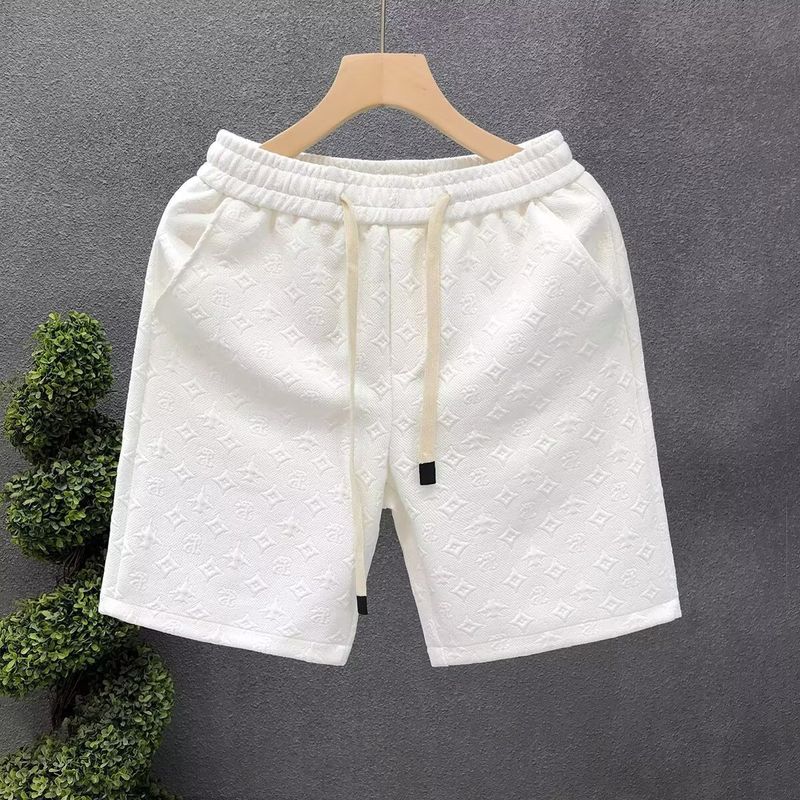 Men's Clothing Summer New Men's White Pattern Casual Shorts Outer Wear Shorts Casual Fashion Versatile Sand_voghion.com