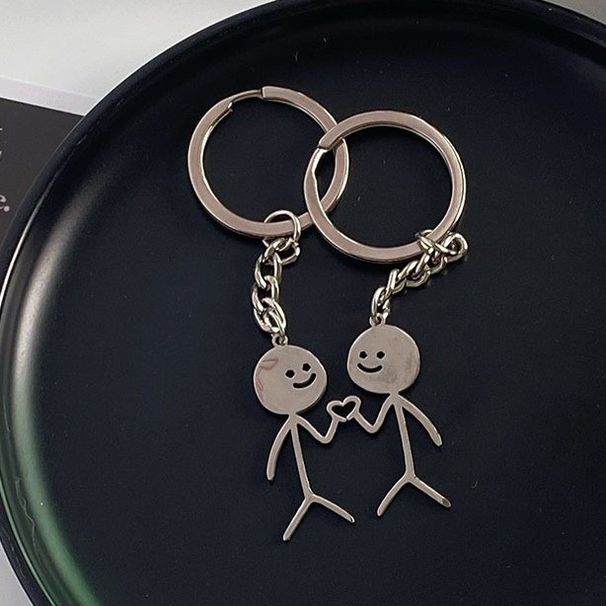 Keychains Couple Style Pair High-end Ins Personality Cute Funny Student Bestie Backpack Pendant Trendy_voghion.com