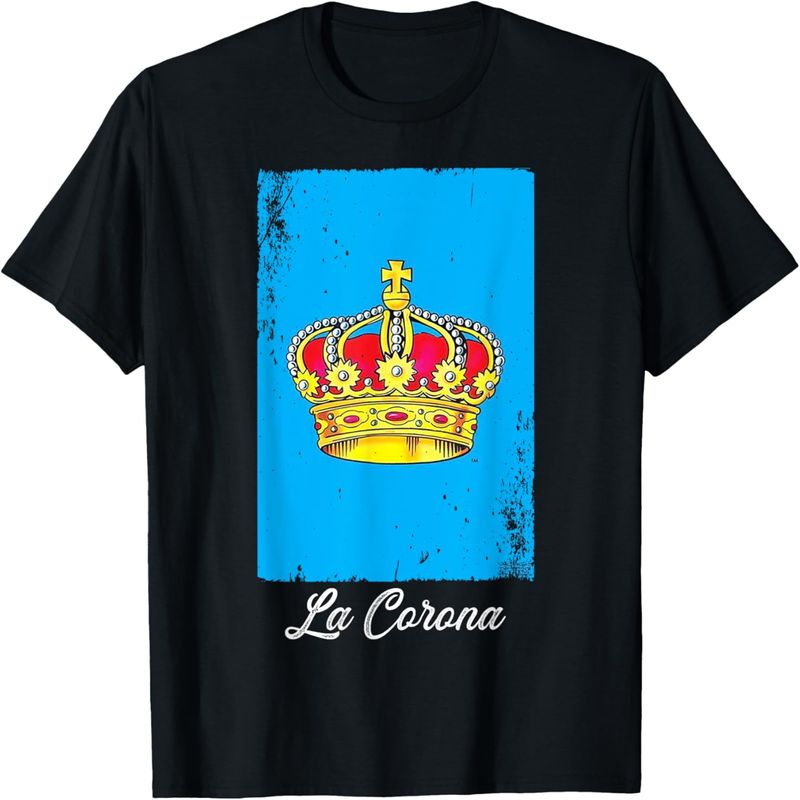 La Corona Card Mexican Lottery Card T-Shirt._voghion.com