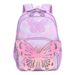 Cute Cartoon Butterfly Backpack For Girls, Large Capacity Waterproof School Bag With Bow Design, Lightweight Oxford Rucksack For Travel & Daily Use_voghion.com