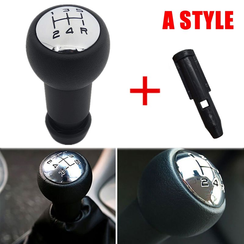 Pommeau de levier de vitesse de voiture à 5 vitesses, stylo à levier en plastique, adaptateur CITROEN C2 C3 C4 SAXO XSARA pour PEUGEOT 106 206 306 107_voghion.com