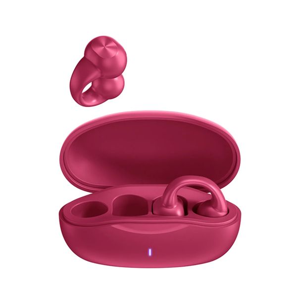 Écouteurs sans fil Bluetooth 5.3 avec étui de chargement, écouteurs ouverts à conduction aérienne pour le sport, la course à pied, indolores_voghion.com