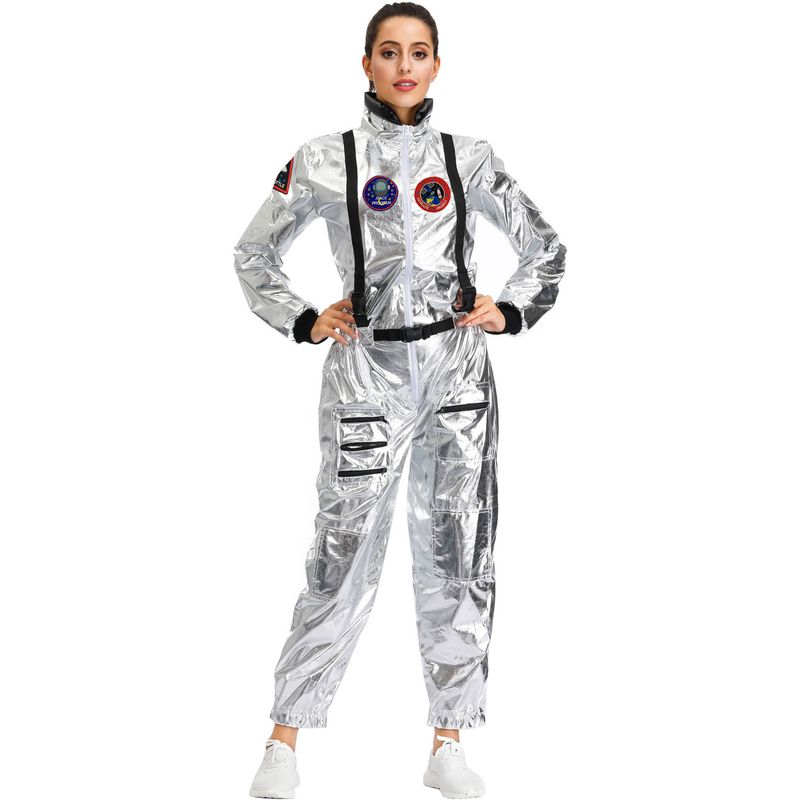 Damkläder M-XL Halloween-par vandrar jorden med samma rymddräkt uniform för astronauter för män och kvinnor_voghion.com