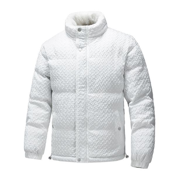 Abbigliamento da uomo, nuova tendenza invernale, cappotto sottile in cotone, cappotto caldo da uomo, stile corto, bello, uomo e donna, collo alto, ispessito, coppia_voghion.com