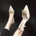 Pointed Toe Stiletto Mules For Women, Summer New Style, Try-On Room, Fairy Style High Heel Slippers_voghion.com