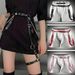 Harajuku Fashion Dark Lolita Girl Punk Gothic Decoration JK Waist Chain Strap Garter Belt_voghion.com