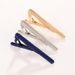 new creative fashion blue striped French copper tie clip business suit shirt decoration_voghion.com