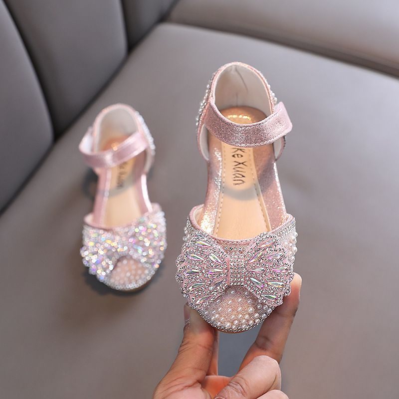 Neu Mädchen Little Big Bogen Zeigen Tanz Schuhe Prinzessin_voghion.com
