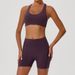 Yinweiqi Cross-Border High Elastic Brushed Lycra Yoga Quick-Dry Fitness Wear Barely-There Sports Running Set For Women_voghion.com