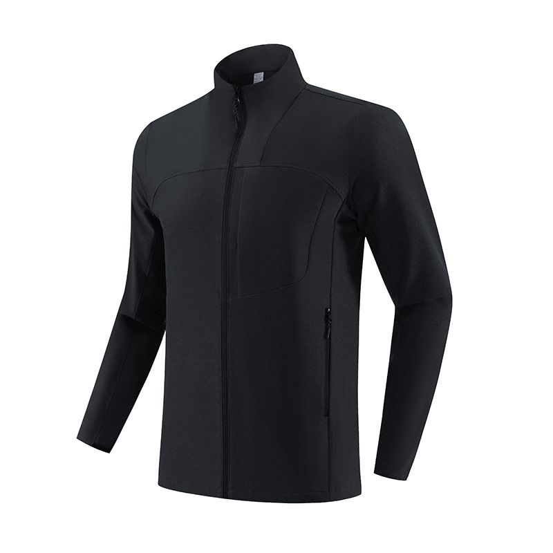 Autumn And Winter Outdoor Sports Quick-drying Top Stand-up Collar Breathable Slim-fit Running Long-sleeved Mountaineering Suit_voghion.com