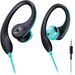 Ear mounted sports earphones with semi in ear remote control, universal 3.5 interface for running and cycling_voghion.com