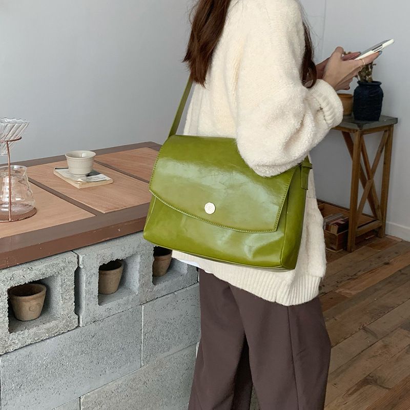 Jesienna Nowa Mała Skupiona Projekt Duża Pojemność Aktówka Jakości Rozsądna Torba Crossbody Do Pracy Prosta Torba Listonoszka_voghion.com