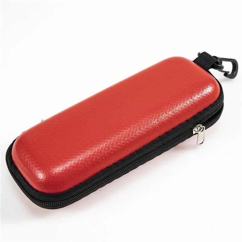 Étui à lunettes à fermeture éclair en cuir à motif de tapis carré de petite taille à la mode, boîte d'emballage en feuille Eva, boîte de rangement pour lentilles optiques de myopie_voghion.com