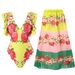 Women's Clothing Fashion Sexy One Piece Swimsuit Female Printed Two Piece Chiffon Skirt Swimsuit Suit_voghion.com