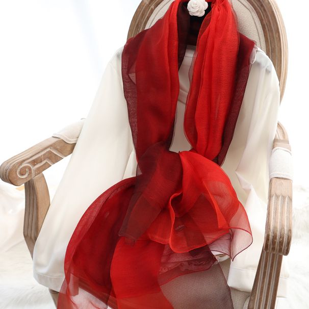 Sciarpa in lana di seta con nuova sfumatura Hangzhou, moda versatile collo caldo Sciarpa in seta di gelso da donna primaverile e autunnale_voghion.com