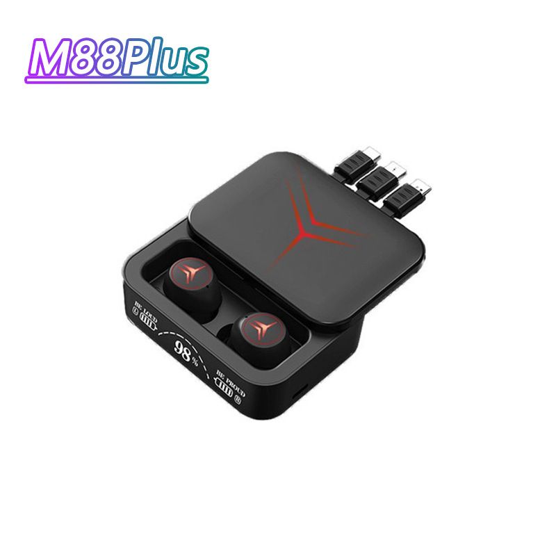 Nuevo auricular deportivo inalámbrico Bluetooth Slide M88plus, verdaderamente inalámbrico, pantalla digital con batería de alta calidad_voghion.com