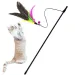 MOONBIFFY Interactive Fishing Rod For Cats With Feathers By PawParty Store_voghion.com
