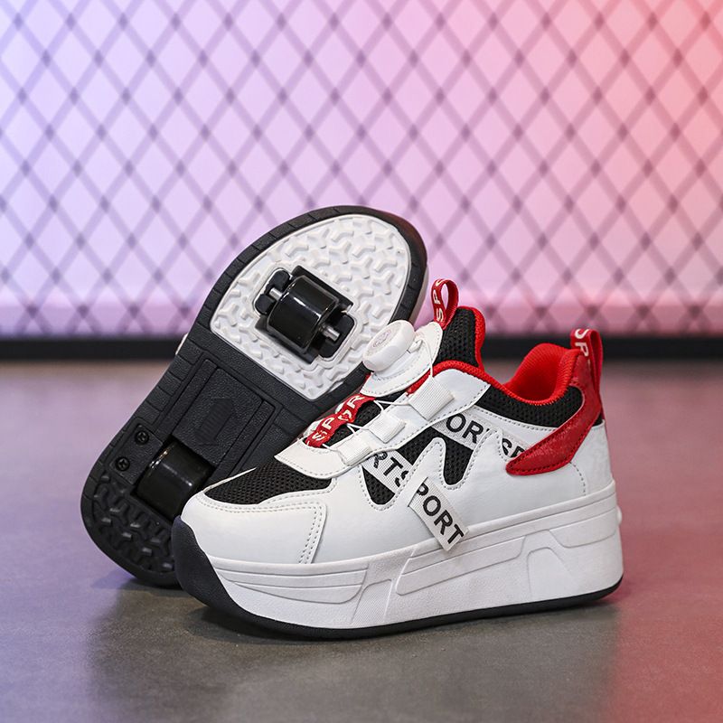 Ropa para niños, zapatillas para correr para niños, deportes al aire libre, patines con hebilla giratoria, patines de moda desmontables para niños y niñas._voghion.com