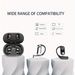 Open BT 5.4 Headphones, Wireless Earbuds Sport Over Earphones Built-in Mic with Hooks 50H Playtime Ear Buds LED Display_voghion.com