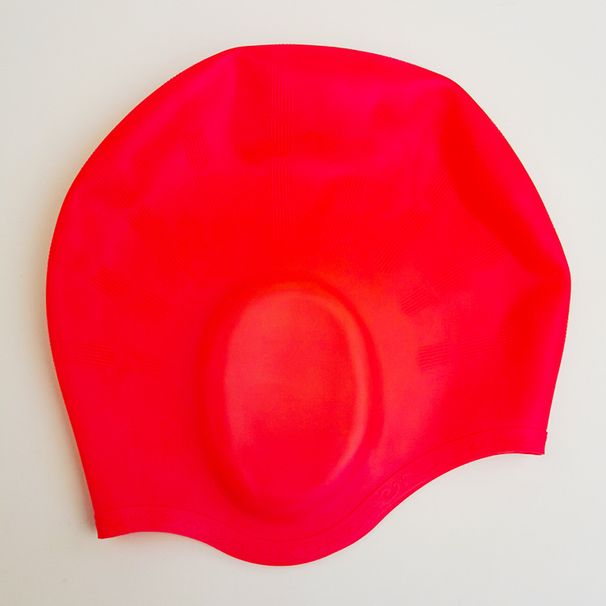 Badekappe aus Silikon mit Gehörschutz für Erwachsene, wasserdicht, kopfsicher, für Damen, lange Haare, Schwimmtrainingsgerät, Unisex-Badekappe_voghion.com