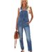 Women's clothing hot selling jeans women commuter fashion washed denim overalls_voghion.com