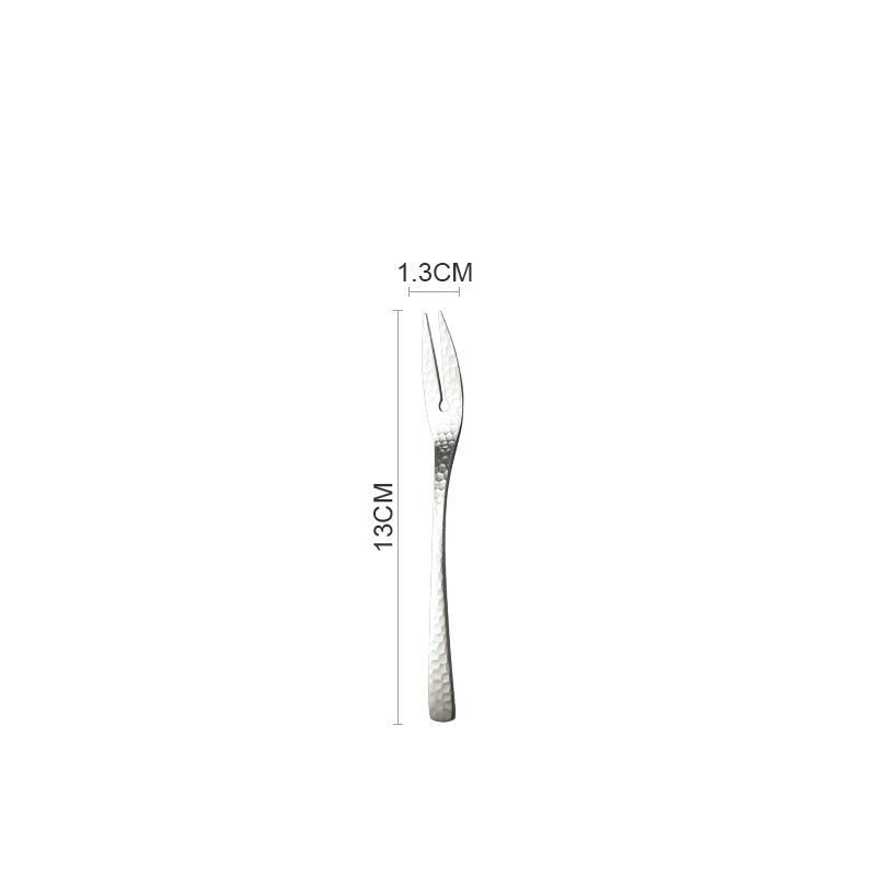 Set di coltelli di lusso in acciaio inossidabile 304 con motivo a freddo opaco, forchetta per zuppa, frutta, caffè e cucchiaio per mescolare._voghion.com