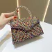 Borsa a mano con tracolla versatile da donna, di lusso, per feste e serate, con strass, di nuova concezione e design di nicchia._voghion.com