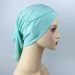 Women's Hijab solid color bottoming hat comfortable breathable hat modal cotton forehead cross two way turban hat_voghion.com